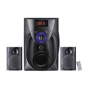 fingers Challenger 18W Multimedia Speaker (Powerful Bass, 2.1 Channel, Classic Black)