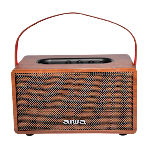 aiwa MI-X150 Retro Plus X 80W Portable Bluetooth Speaker (5 Hours Playtime, Brown)