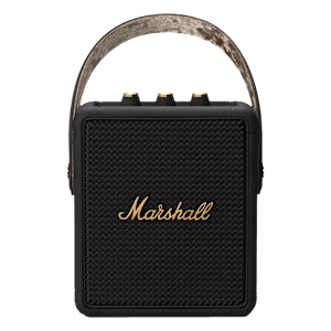 Marshall Stockwell II 20W Portable Bluetooth Speaker (IPX4 Water Resistant, 20 Hours Playtime, Stereo Channel, Black/Brass)