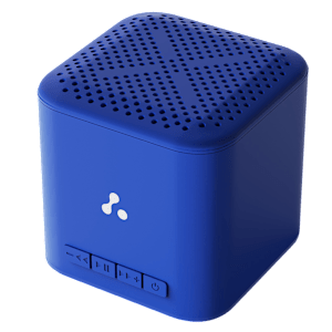 ambrane Evoke Cube Plus 5W Portable Bluetooth Speaker (12 Hours Playback Time, Blue)