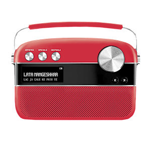 SAREGAMA Carvaan Premium Pop 6W Portable Speaker (Pre-loaded 5000 Evergreen Hindi Songs, 2.0Channel, SC230, Coral Pink)