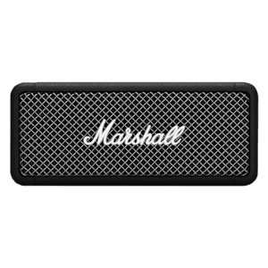 Marshall Emberton 20W Portable Bluetooth Speaker (IPX7 Water Resistant, Superior Signature Sound, Stereo Channel, Black)