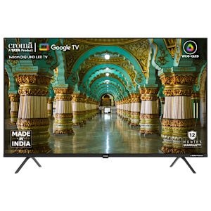 Croma 140 cm (55 inch) LED 4K UHD WCG-QLED Google TV with Dolby Vision