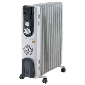 morphy richards 2900 Watts PTC Fan Oil Filled Room Heater (Overheat Protection, OFR13F, Grey)