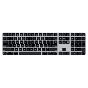 Apple Magic Rechargeable Bluetooth Wireless Keyboard with Dedicated Multimedia Keys (Pair & Charge, Black)