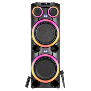 Croma Explode 2.0 1400W Bluetooth Party Speaker with Mic (RGB Party Laser Light, Preset EQ Modes, Black)