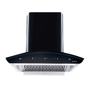 elica WD TFL HAC 60 MS NERO 60cm 1425m3/hr Ducted Auto Clean Wall Mounted Chimney with Touch Control Panel (Black)