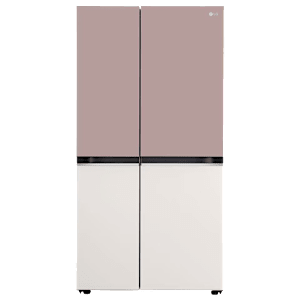 LG 650 Litres 3 Star Frost Free Side by Side Smart Wifi Enabled Refrigerator with Multi Air Flow (GL-B257EPT3, Clay Pink Tango)