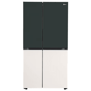 LG 650 Litres 3 Star Frost Free Side by Side Smart Wifi Enabled Refrigerator with Multi Air Flow (GL-B257EET3, Emerald Green Tango)