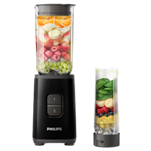 PHILIPS HR2602/90 350 Watt 2 Jars Mixer, Grinder and Blender (Adjustable Speed Control, Black)