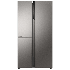 Haier 598 Litres 3 Star Frost Free Side By Side Smart Wifi Enabled Refrigerator with Deo Fresh Technology (HRT-683ISU1, Inox Steel)