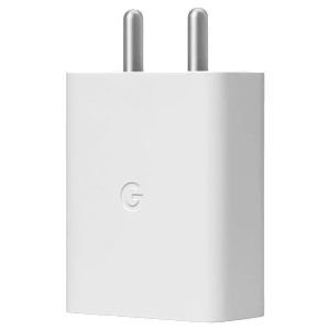 Google 30W Type C Fast Charger (Adapter Only, Wall Mount, White)