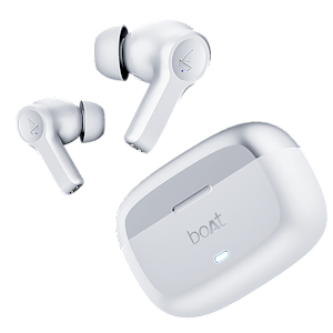 boAt Nirvana Lucid TWS Earbuds with Active Noise Cancellation (IPX5 Water Resistant, ASAP Charge, Zinc White)