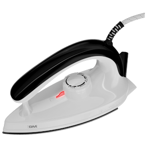 GM Wave 1000 Watts Dry Iron (Aerodynamic Design, 45DIWV105BKPLFT, Black)