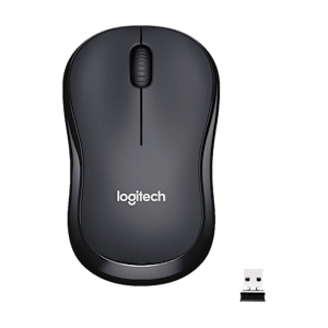 logitech M221 Wireless Optical Mouse with Silent Click Buttons (1000 DPI, Ambidextrous Design, Black)