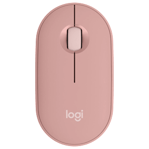 logitech Pebble Mouse 2 Wireless Optical Mouse with Silent Click Buttons (1000 DPI, Ultra Portable, Tonal Rose)