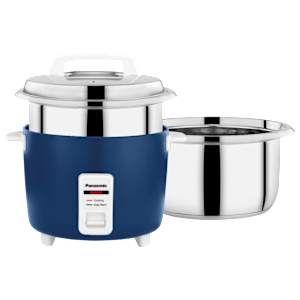 Panasonic Steel XS 1.8 Litre Electric Rice Cooker with Keep Warm Function (Midnight Blue)