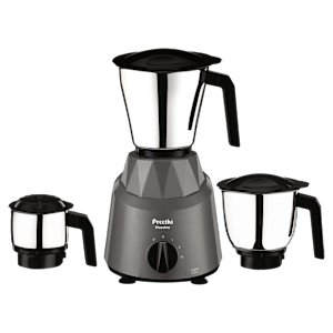 Preethi Maestro 750 Watt 3 Jars Mixer Grinder (18000 RPM, Stainless Steel Jars, Grey)