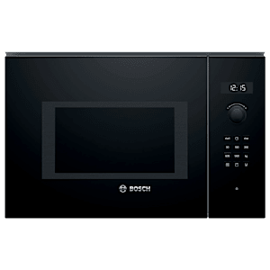 BOSCH Series 6 25L Built-in Microwave Oven with Integral Cooling Fan (Black)