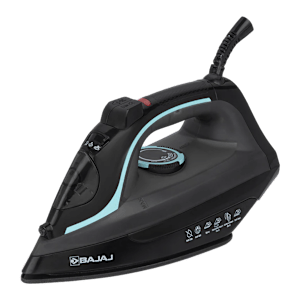 BAJAJ Mx 45 2000 Watts 220ml Steam Iron (Non Stick German Coated Technology, 440510, Black & Grey)