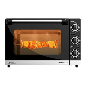 Croma 46 Litres Oven Toaster Grill with Motorised Rotisserie (Black)