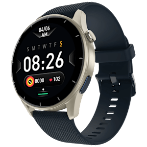 noise Fit Crew Smartwatch with Bluetooth Calling (35.05mm TFT Display, IP68 Water Resistant, Midnight Blue Strap)