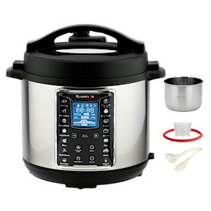 Kuvings Multipot 6 Litre Electric Pressure Cooker with 14 Easy Touch Cooking Program (Silver)