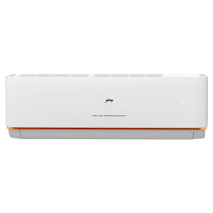 Godrej Anti-Leak Series Convertible 1 Ton 3 Star Inverter Split AC with Anti Freeze Thermostat (2024 Model, Copper Condenser, 40101701SD01366)