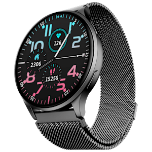 boAt Lunar Prime Smartwatch with Bluetooth Calling (36.83mm AMOLED Display, IP67 Sweat, Dust & Splash Resistant, Metal Grey Strap)