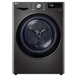 LG 9 kg Wi-Fi Fully Automatic Front Load Dryer (DHV09SAB, Dual Inverter Heat Pump, Black Steel)