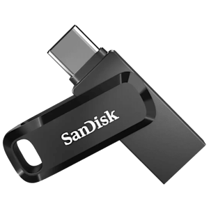 SanDisk Go 128GB USB Type C to USB Type A OTG Pen Drive (Protective Swivel Design, SDDDC3-128G-I46PD, Black)