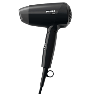 PHILIPS EssentialCare Hair Dryer with 3 Heat Settings & Cool Air Function (Thermo Protect Technology, Black)