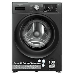 Whirlpool 9 kg 5 Star Inverter Fully Automatic Front Load Washing Machine (XPERT CARE OZONE, XO9012BYV53E, In-built Heater, Volcano Grey)