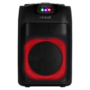 Croma 60W Bluetooth Party Speaker with Mic (TWS Function, Black)