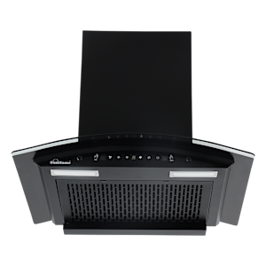 Sunflame Genial 60cm 1250m3/hr Ducted Auto Clean Wall Mounted Chimney with Motion Sensor Control (Black)