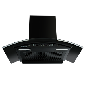 Sunflame Genial 75cm 1300m3/hr Ducted Auto Clean Wall Mounted Chimney with Motion Sensor Control (Black)