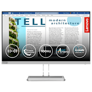 Lenovo L27i4A 68.58 cm (27 inch) Full HD IPS Panel Ultra Thin Monitor with WLED Backlight