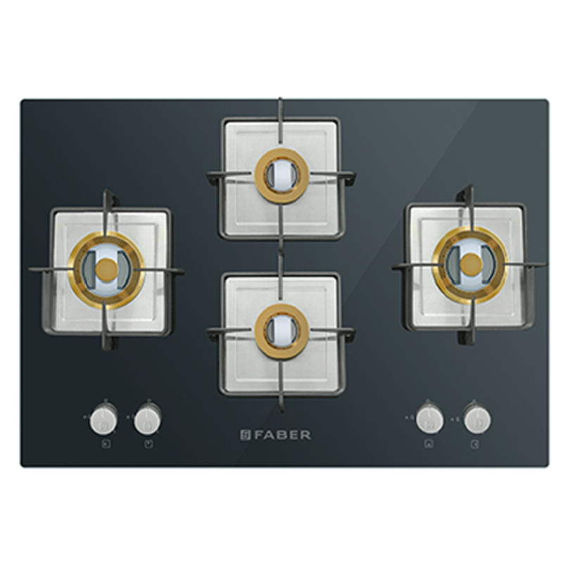 

Faber Htg CRS BR CI 4 Burners Built In Cooktop (White), No color