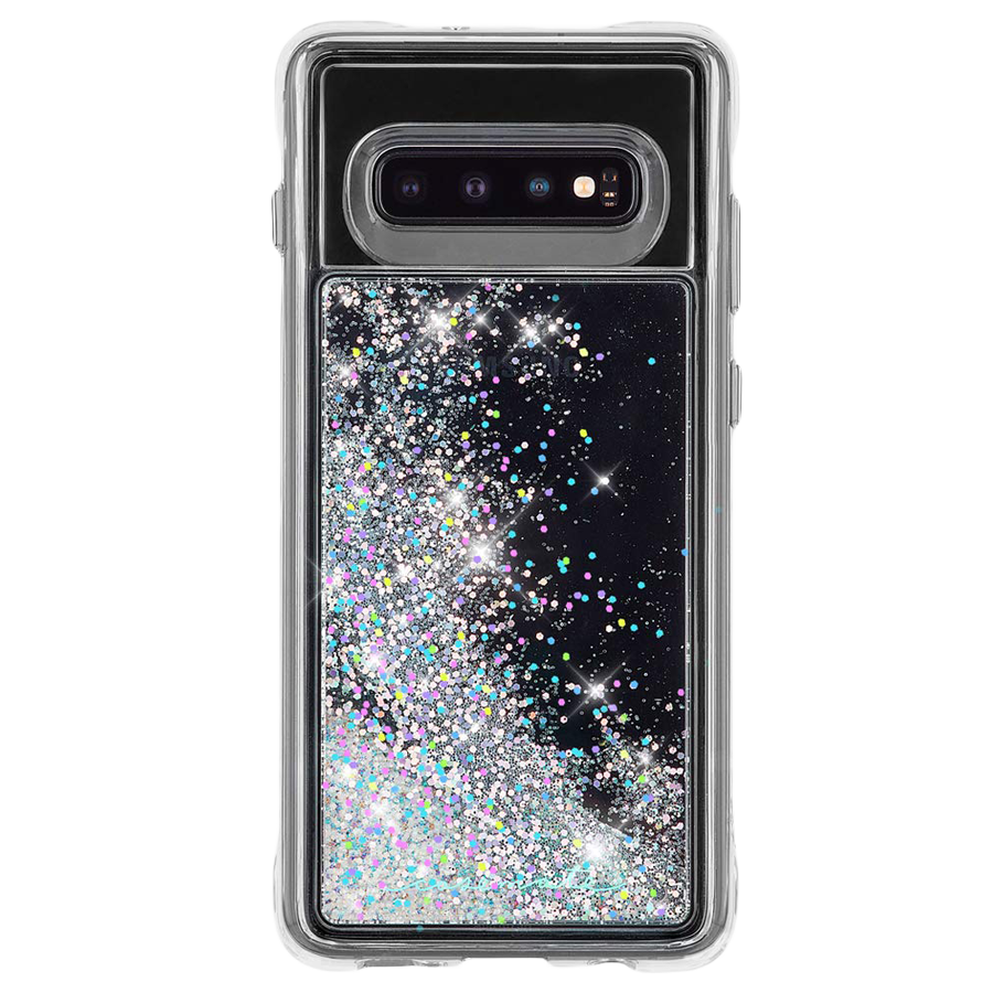 Case-Mate Waterfall Glitter Polycarbonate Back Case Cover for Samsung Galaxy S10 Plus (CM038582, Iridescent Diamond)_1