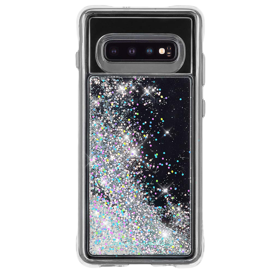 Case-Mate Waterfall Glitter Polycarbonate Back Case Cover for Samsung Galaxy S10 (CM038548, Iridescent Diamond)_1