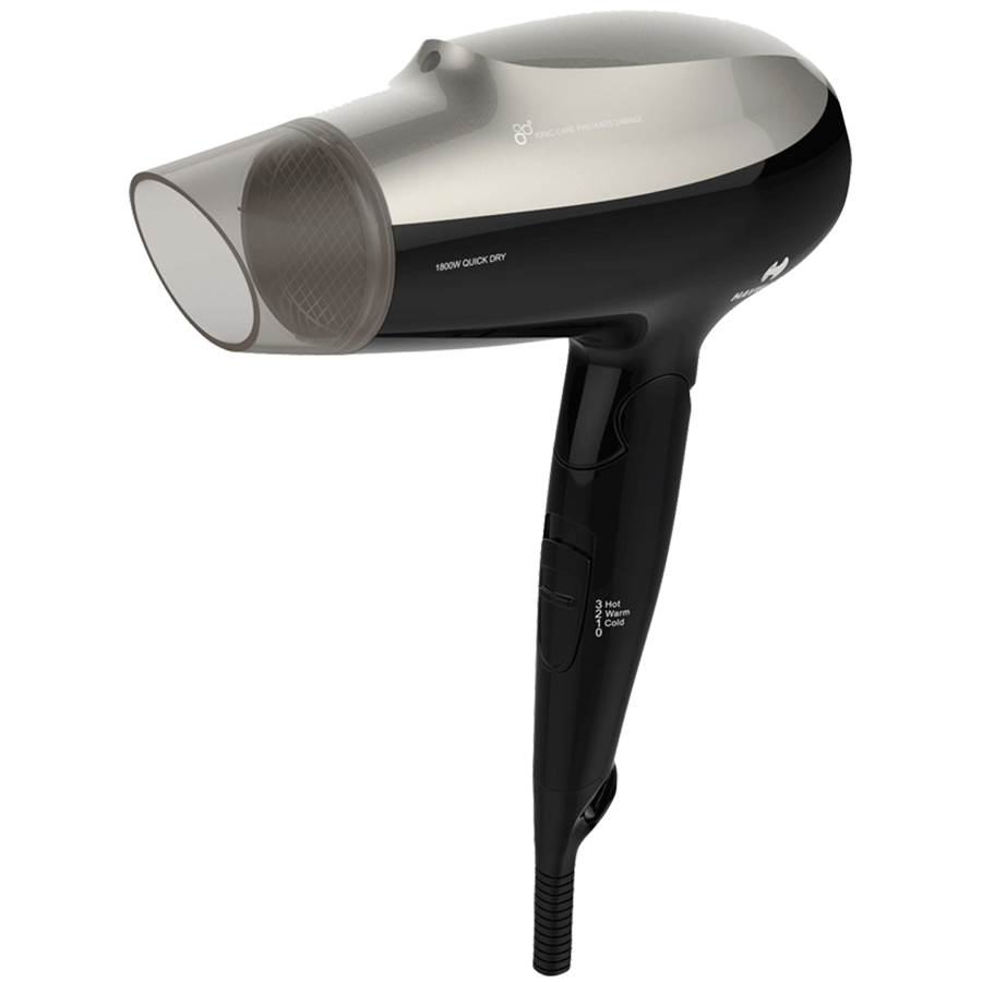 

Havells Supersonic Corded Hair Dryer (HD3225, Black), No color