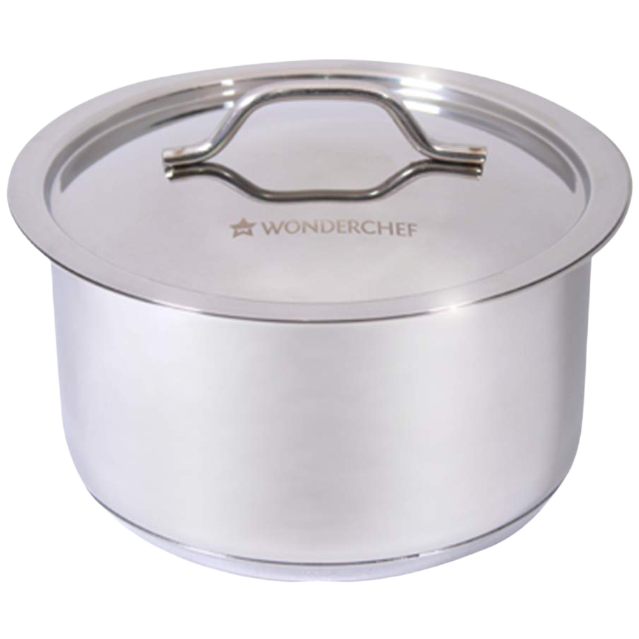 Wonderchef Stanton 16 cm Cooking Pot with Lid (63152968, Silver)_1