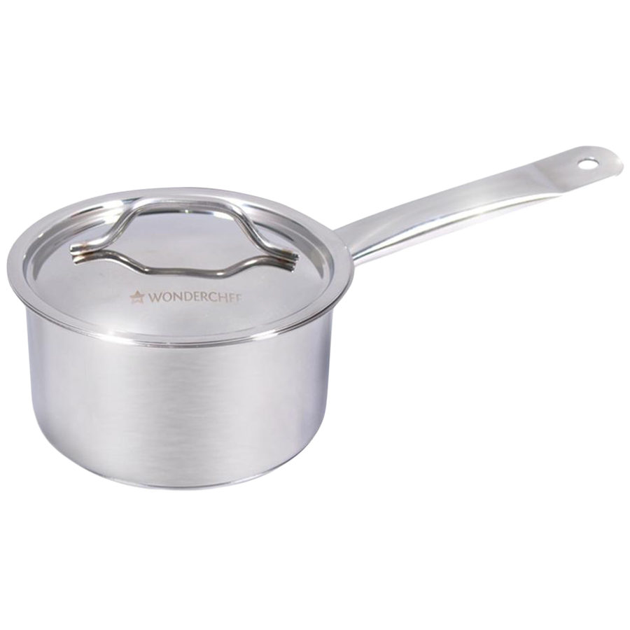 Wonderchef Stanton 16 cm Sauce Pan with Stainless Steel Lid (63152962, Silver)_1