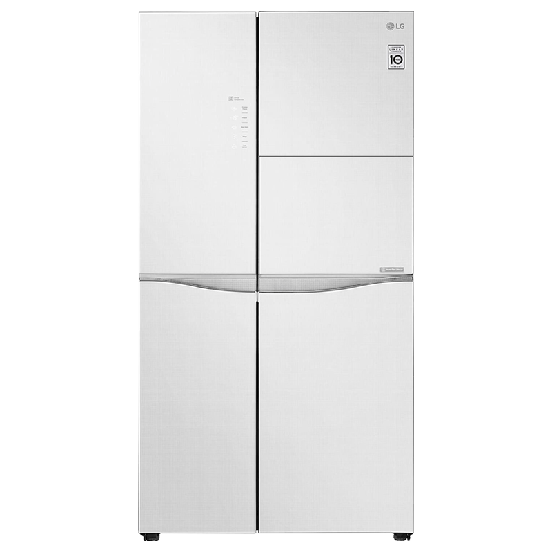 LG - lg 675 Litres Frost Free Inverter Side-by-Side Door Refrigerator (Multi Air Flow, GC-C247UGLW.BLWQEB, Linen White)