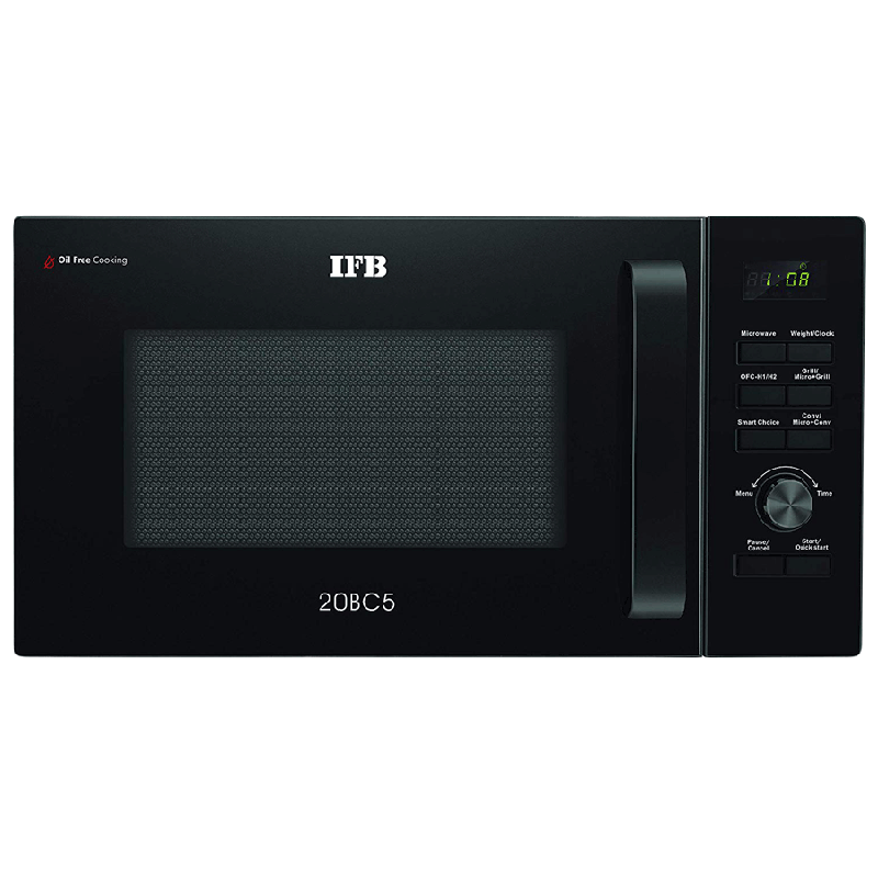IFB 20 litres Convection Microwave Oven (Oil-free Model, With Starter Kit, 20BC5, Black)