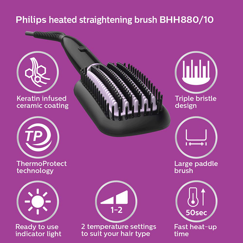 philips stylecare essential heated straightening brush