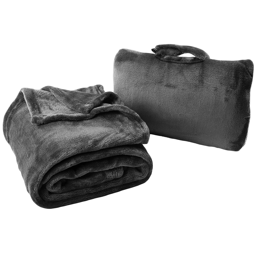 

Cabeau Fold n Go Microfiber Travel Blanket (BLFG2092, Charcoal), No color