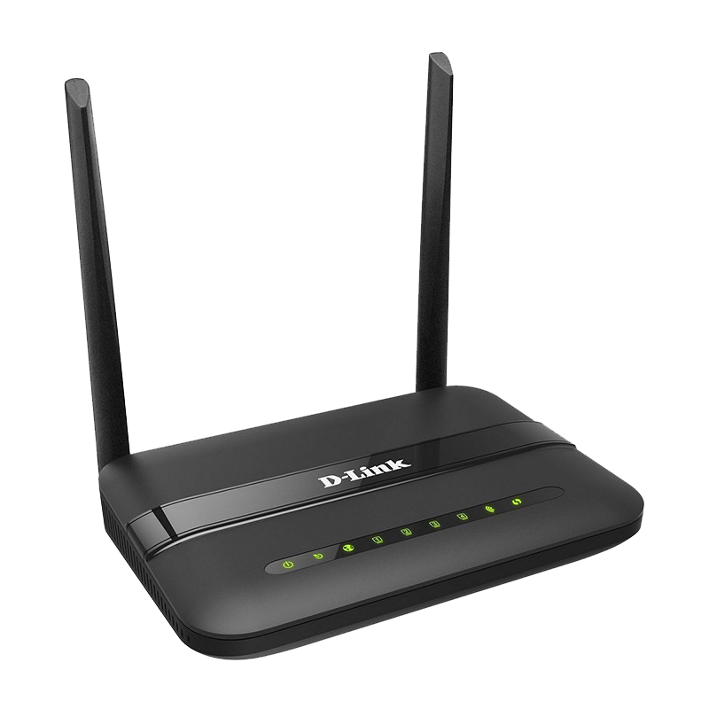 D-Link ADSL2 N300 24 Mbps Wi-Fi Router (2 Antennas, 4 Ethernet Ports,  DSL2750)
