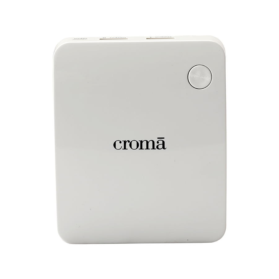 Croma Retail - Croma 10400 mAh Power Bank (XT4117, White)