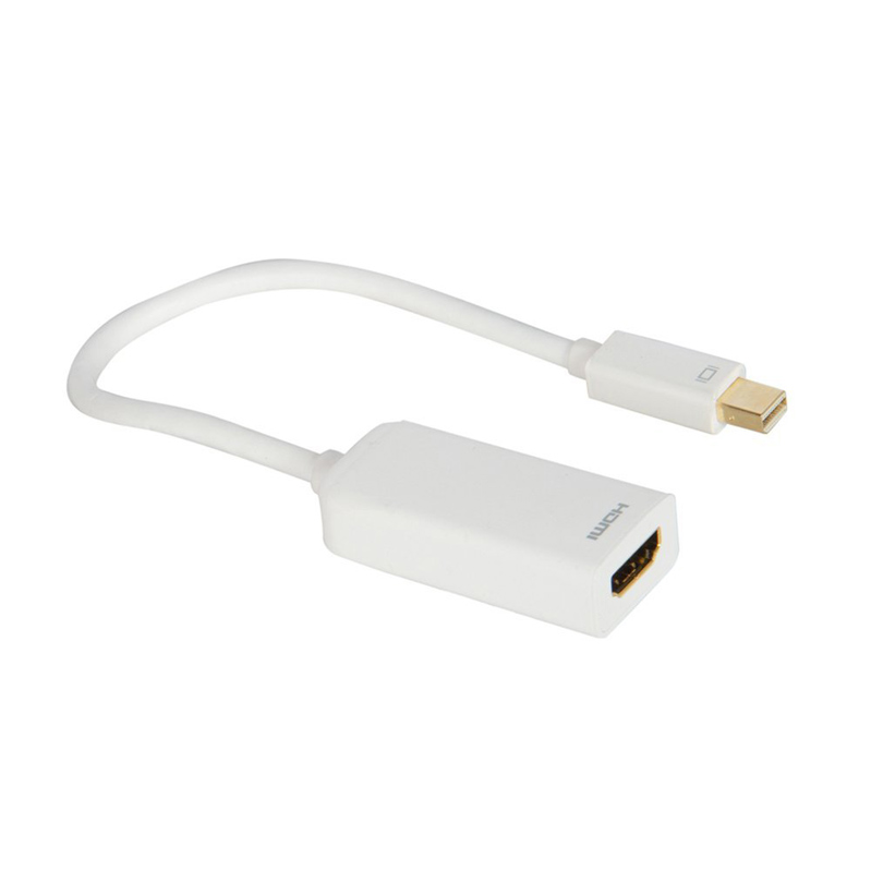 Ultraprolink Mini Display Port to HDMI (Type-A) HDMI Convertor (MP352, White)